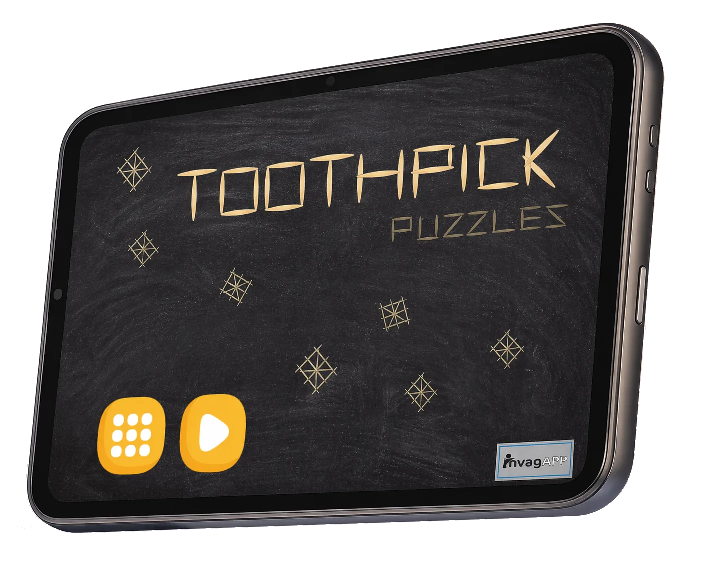 Partida de Toothpick Puzzles en un teléfono móvil
